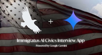 La app Immigratus AI Civics, con tecnología de Google Gemini, se presenta como un tutor personalizado, un compañero de práctica y un sistema de apoyo útil, todo en uno