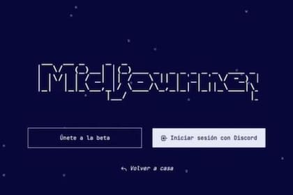 La app más utilizada es MidJourney (Captura MidJourney)
