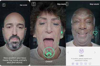 La app Scrolling Therapy propone una serie de gestos faciales en sesiones diarias para combatir el Parkinson; la app reconoce los gestos y permite interactuar con las apps de redes sociales