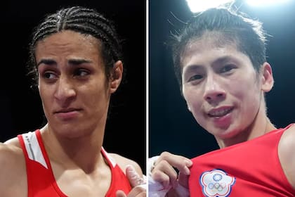 La argelina Imane Khelif y la taiwanesa Lin Yu-ting
