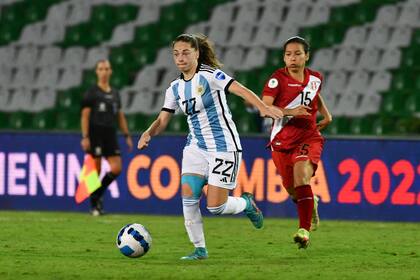 La argentina Estefanía Banini, que se desempeña en Atlético Madrid de España fue una de las jugadoras más destacada de la selección de fútbol en la Copa América Colombia 2022