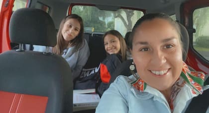 La argentina se casó con un italiano; tienen dos hijas de 13 y 11 años.