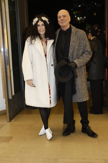 La artista Cynthia Cohen y Jorge Telerman, exdirector general del Teatro Colón de la Ciudad de Buenos Aires