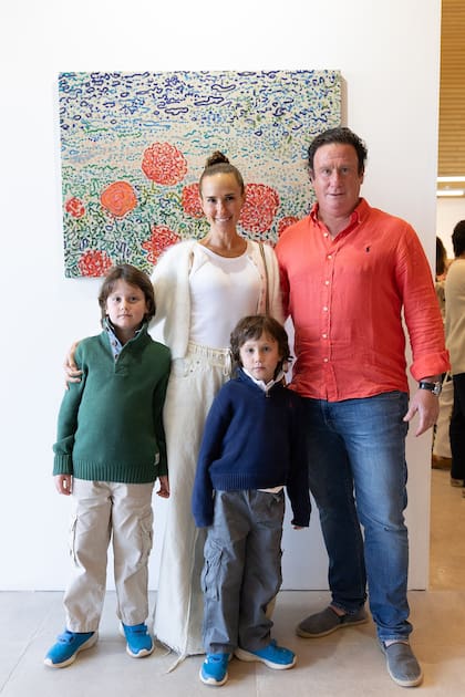 La artista Florencia Binder, en familia