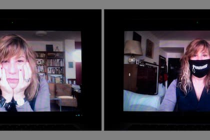 La artista Lena Szankay, una de las retratadas por Andrés Wertheim a la distancia