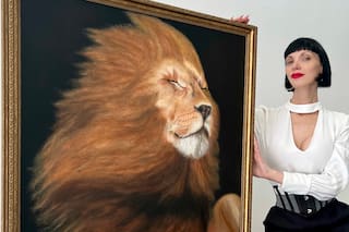 La artista que pintó un cuadro para Milei: “Es una persona súper intelectual y una esperanza para la Argentina”