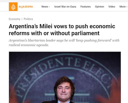 La Asamblea Legislativa de Milei en Al Jazeera
