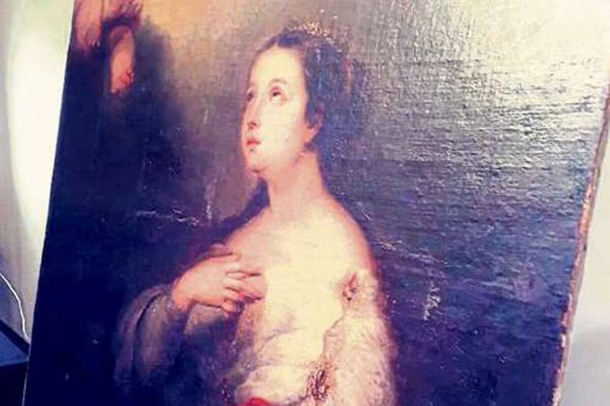 La asunción de Santa Catalina, obra de Bartolomé Esteban Murillo, recuperada recientemente tras haber sido robada hace 35 años