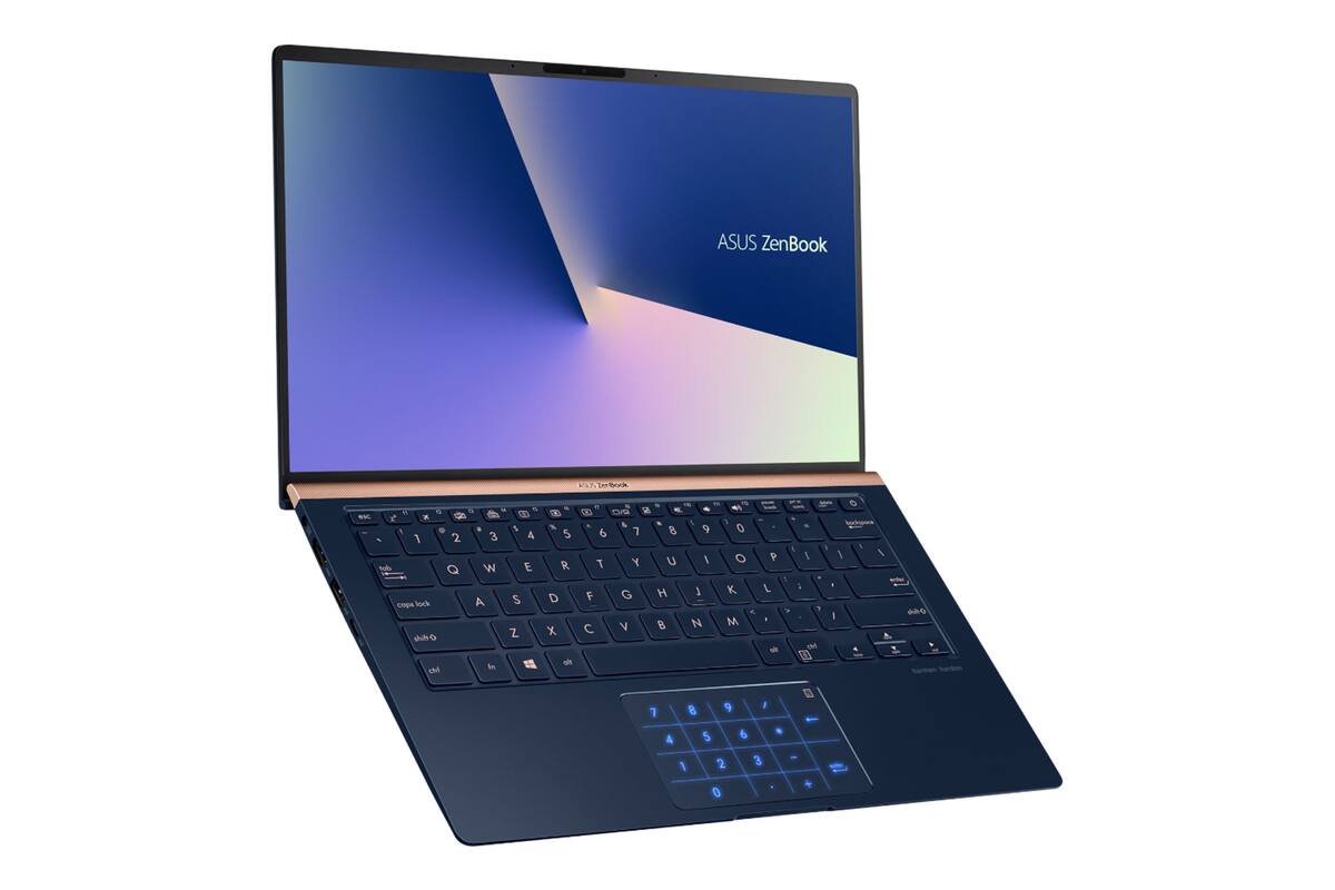 La Asus ZenBook se renovó con una pantalla casi sin bordes y un teclado numérico incorporado en el touchpad con doble función