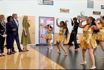 La atenta mirada de los reyes de los Países Bajos ante la coreografía