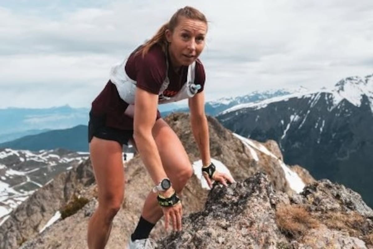 La atleta Kalie McCrystal ganó este verano la carrera 4 Refugios en Bariloche.