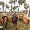 La reserva con palmeras de 300 años, caballos y muy buen restaurante