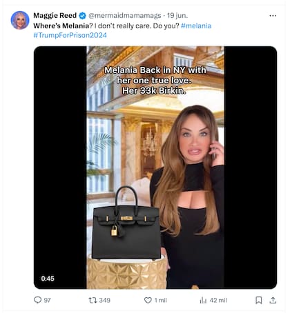 La ausencia de Melania Trump fue una de las primeras tendencias sobre el debate