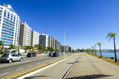 La avenida Beira Mar Norte en Florianópolis