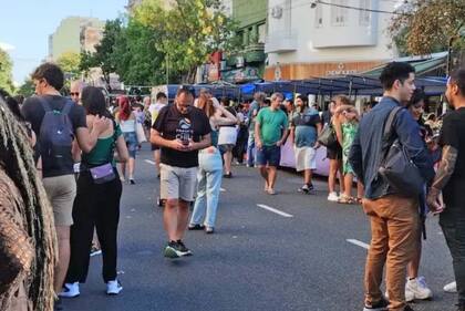 La avenida Boedo, entre Estados Unidos y Carlos Calvo, sede de la FLIB