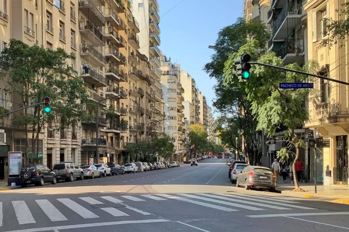 La avenida Callao, uno de los corredores preferidos para los fanáticos del barrio