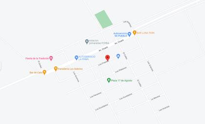 La avenida Cicaré es la princial arteria de Polvaredas.