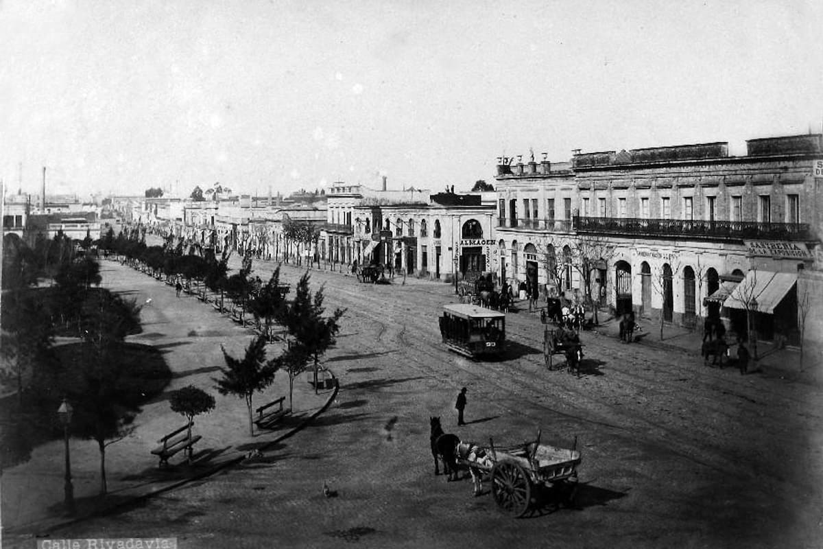 Buenos Aires en 1880, la época en que el autor empezó a imaginar la ciudad en 2080