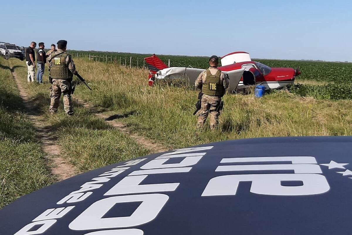 La avioneta estrellada en el norte de Santa Fe