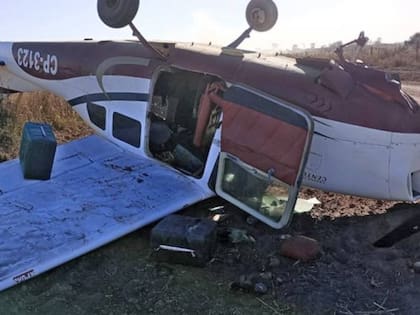 La avioneta narco se estrelló en Chaco