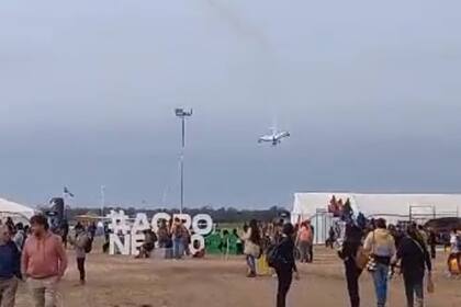La avioneta participaba en un espectáculo aéreo