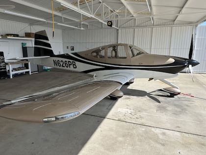 La avioneta que protagonizó el incidente.