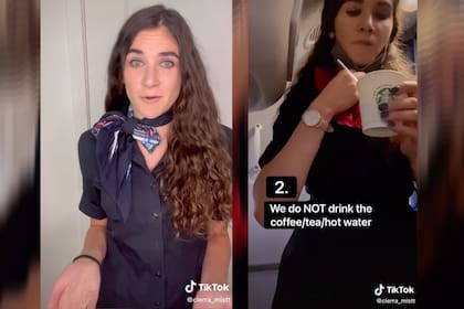 La azafata reveló por qué no se debe pedir café o té en el avión