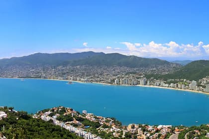 La bahía de Santa Lucía forma parte de la Zona Dorada de Acapulco, en México