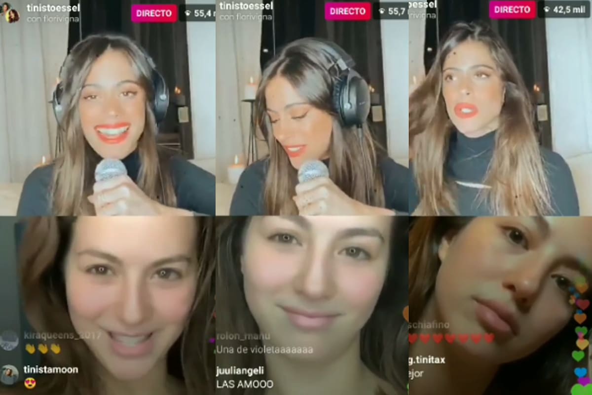 La bailarina y la cantante charlaron en una transmisión en directo ante un multitudinario público virtual