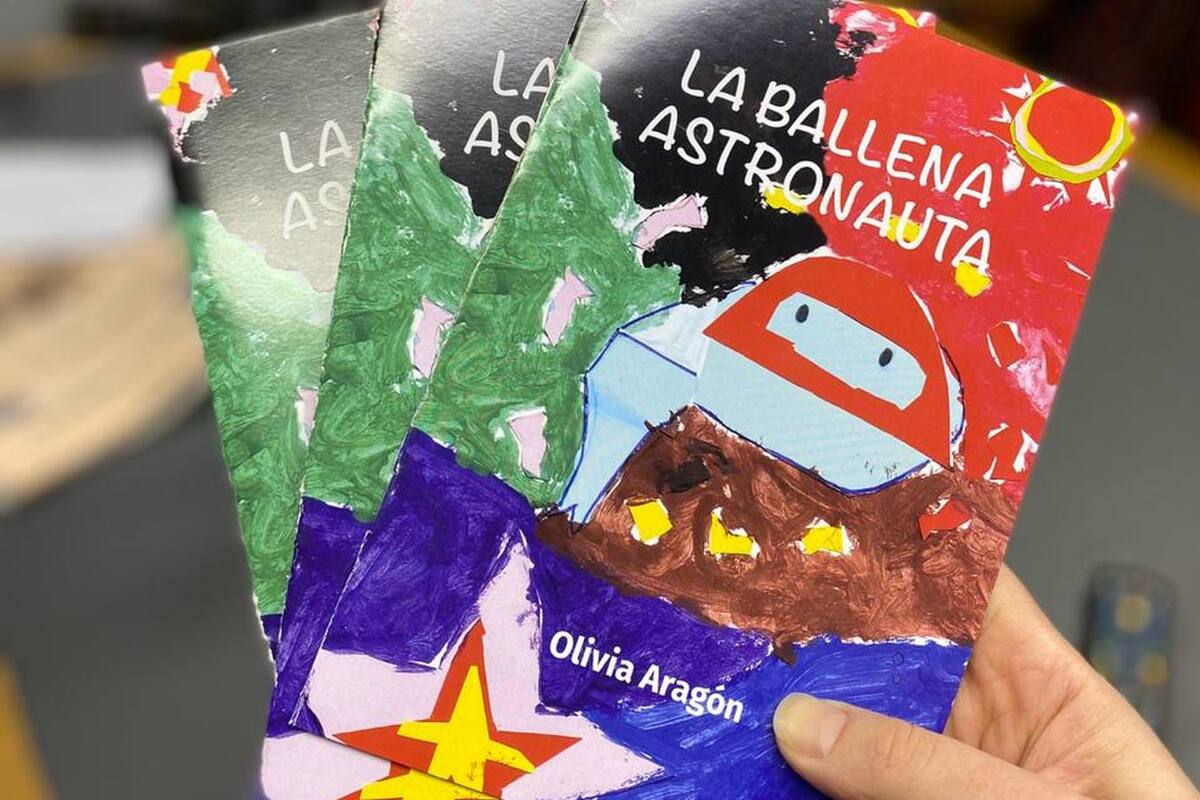 La ballena astronauta, el cuento que escribió Olivia Aragón, de 8 años