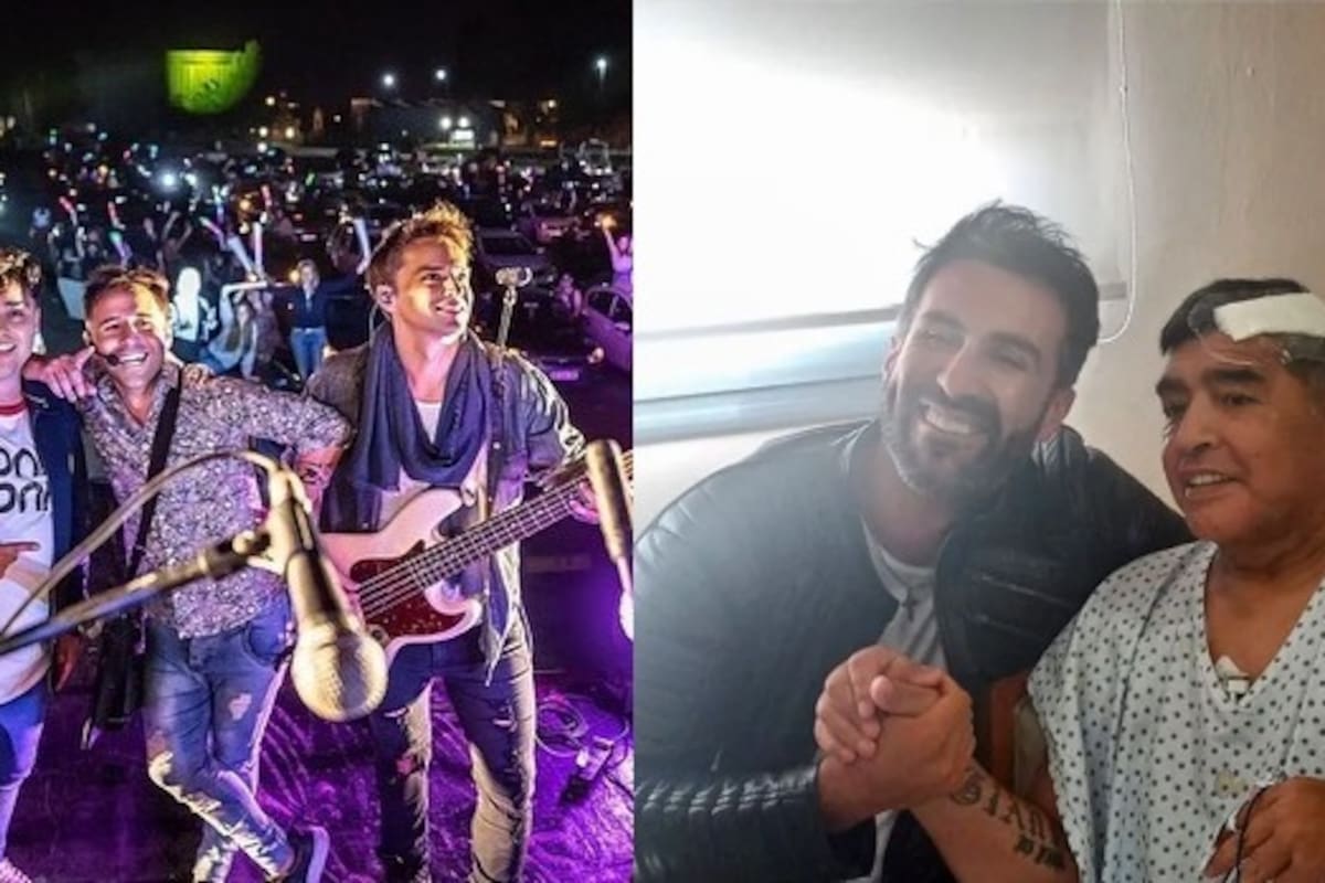 La banda musical le dedicó "No hay más nada" al 10 para que se recupere. Crédito: Instagram
