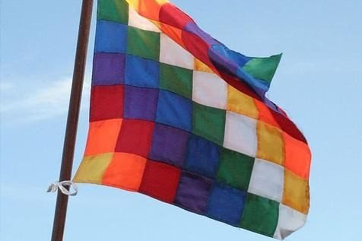 La bandera de los pueblos originarios