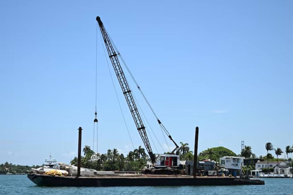 La barcaza involucrada en el choque en el que murió Mila Yankelevich