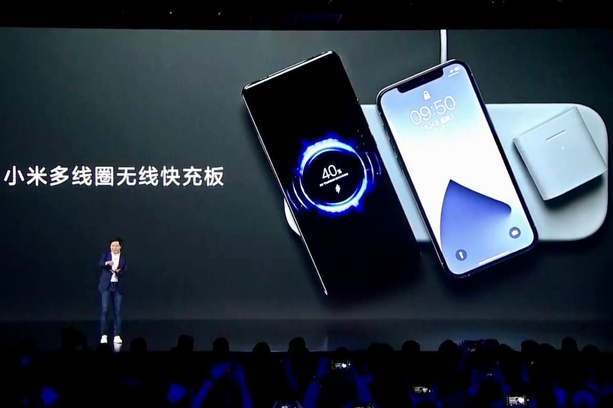 La base de carga inalámbrica para tres dispositivos de Xiaomi