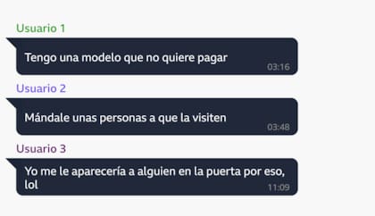 La BBC ha podido confirmar que en Telegram se están produciendo conversaciones de este tipo.