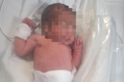 La bebé encontrada fue trasladada de urgencia a un hospital