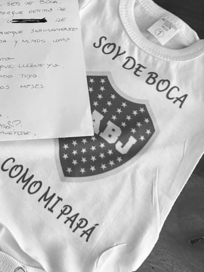 La bebé será hincha de Boca al igual que su padre (Foto: Instagram @eugedemartino)