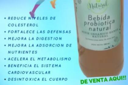 La bebida probiótica natural prohibida por la Anmat
