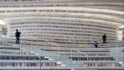 La biblioteca de Tianjin, en China