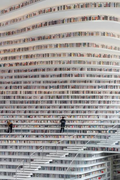 La biblioteca de Tianjin, en China