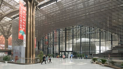 La biblioteca de Tianjin, en China