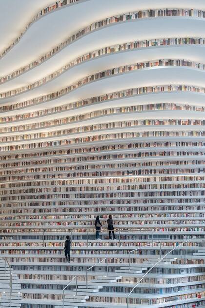 La biblioteca de Tianjin, en China
