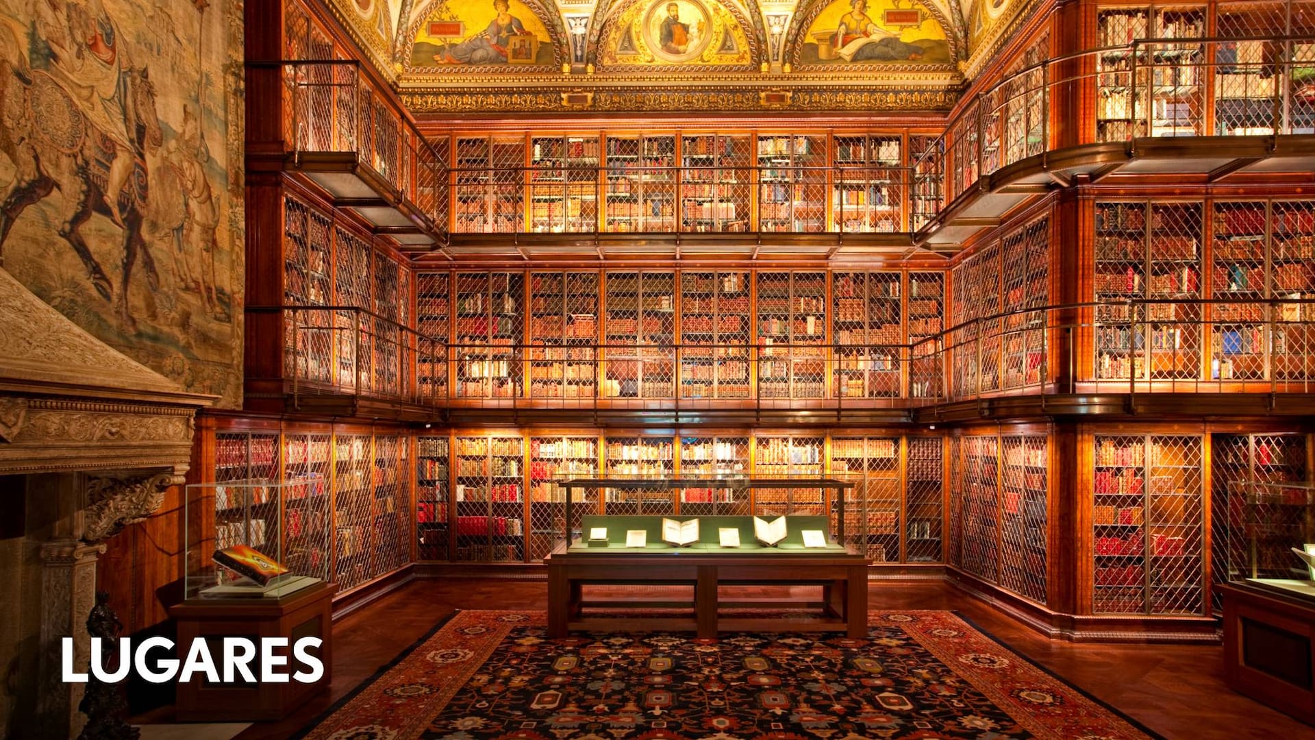 La biblioteca es la sala principal, también conocida como Sala Este.