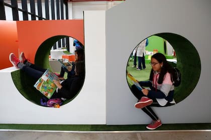 La biblioteca Parque de la Estación, sede de las actividades presenciales de la Fed, tiene espacio especial para pequeños lectores