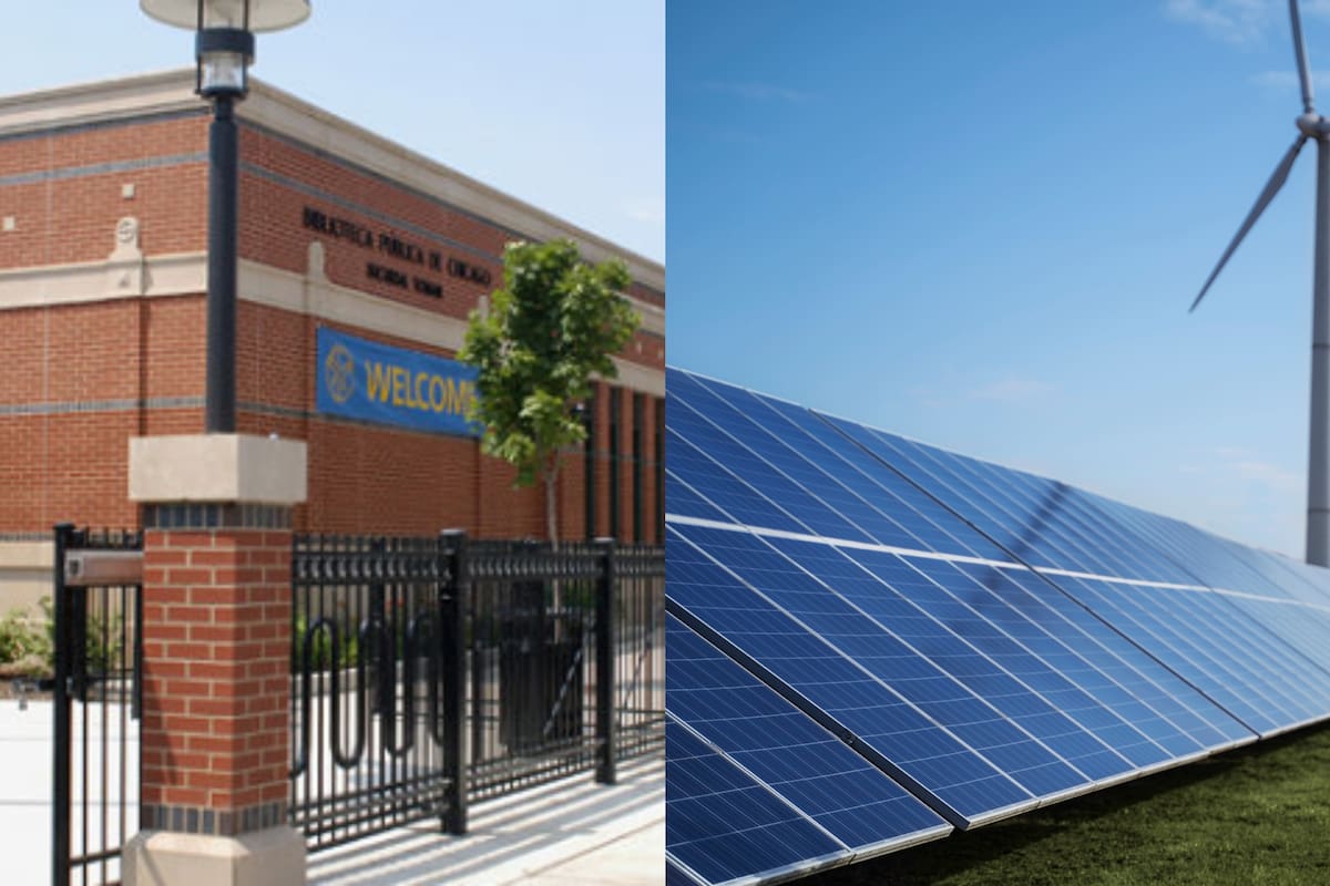 La Biblioteca Toman en Chicago forma parte de un importante plan de energía limpia