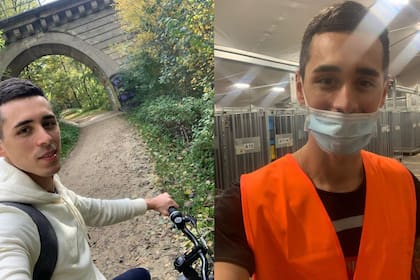 La bici la usó para hacer turismo y también para trabajar.