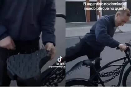 La bicicleta anti-robo se hizo viral en las redes.