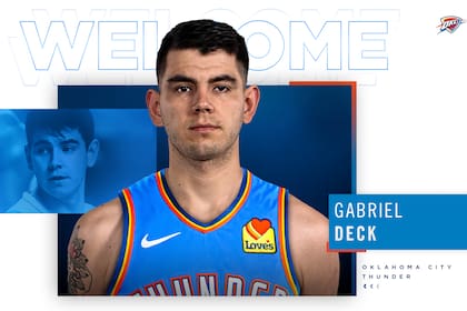La bienvenida oficial de los Thunders para Gabriel Deck en redes