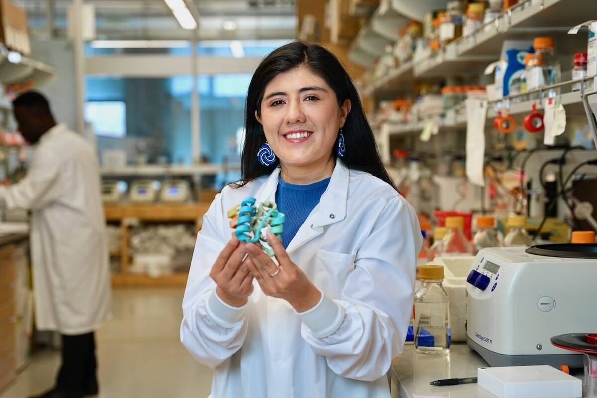 La bioquímica Susana Vázquez, en el Instituto para el Diseño de Proteínas de la Universidad de Washington, en Seattle (EE.UU.).