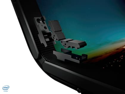 La bisagra de la Lenovo X1 Fold que permite plegar la pantalla como un libro sin dañarla